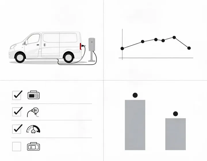 Electric shuttle bus procurement communication illustration